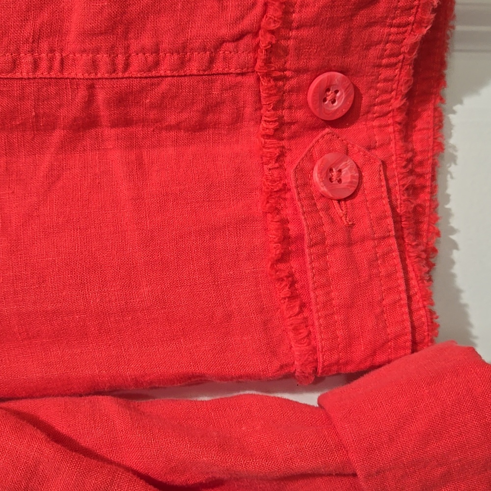 TOMMY BAHAMA TWO PALMS LINEN RAW EDGE JACKET PARADISE PINK SMALL - Picture 12 of 15